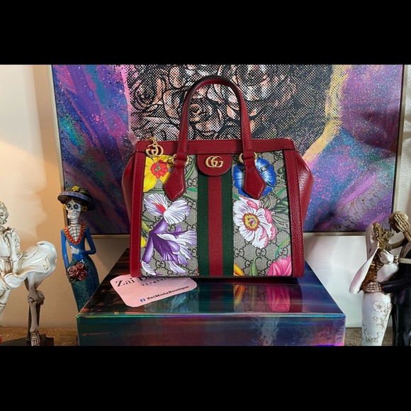 Gucci Ophidia GG Flora Small Tote - Picture 14 of 16